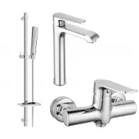 Mexen Pecos DQ72 doucheset, chroom - 72714DQ72-00