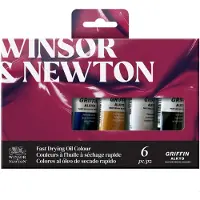 Winsor & Newton Griffin Alkyd Sneldrogende Olieverf, Beginnersset, 6 x 37ml Tubes