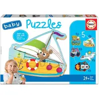 Educa - 5 puzzels - VOERTUIGEN