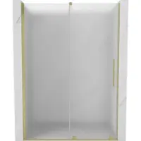 Mexen Velar schuifdeuren douche 150 , gesatineerd, goud geborsteld - 871-150-000-31-55