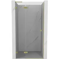 Mexen Lunar L draaideur douchedeur links 120 , transparant, goud geborsteld - 834L-120-000-55-00-L