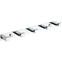 Mexen handdoekhaak met vijf houders, chroom - 709265-00