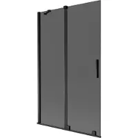 Mexen Velar tweedelige verschuifbare badwand 110 x 150 , grafiet, zwart - 896-110-000-41-70