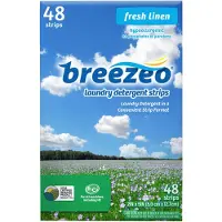 Baby Brezza Breezeo Wasmiddelstrips (48 strips) - Frisse linnengeur - Mor
