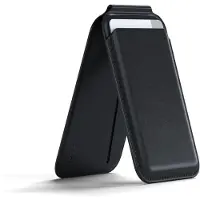Satechi Magnetic Wallet Stand Leren Case Apple iPhone (MagSafe) Zwart