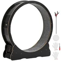 OEM Oefenwiel voor Kat--120 cm-voor Katten van 8,6 tot 12,7 kg-met Vergrendelmechanisme-Zwart