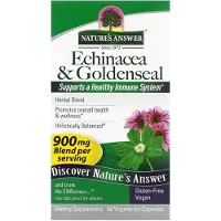 Natures Answer - Echinacea &amp; Guldenroede capsules - 60 vegetarische capsules