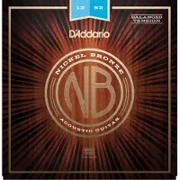 D'Addario Gitaar Snaren - Akoestische Snaren - Nickel Bronze - Voor 6 Snarige Gitaar - Natuurlijke, Duidelijke Toon
