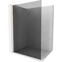 Mexen Kioto L douchewand Walk-in 90 x 200 , grafiet, roze goud - 800-090-103-60-40