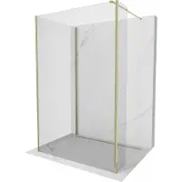 Mexen Kioto douchewand Walk-in 110 x 90 x 30 , transparant, goud - 800-110-090-221-50-00-030