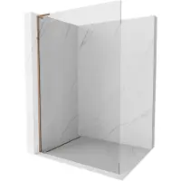 Mexen Kioto L douchewand Walk-in 50 x 200 , transparant, roze goud - 800-050-103-60-00