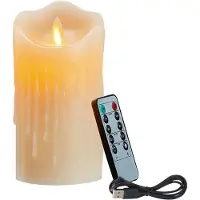 Semoic LED-kaarsen, flikkerende vlamloze kaarsen, oplaadbaar