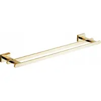 Mexen Arno dubbele handdoekhouder, goud - 7020725-50