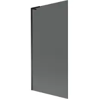 Mexen Next L badwand 1-vleugelig 90 x 150 , grafiet, zwart - 895-090-000-03-40-70
