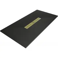 Mexen Toro rechthoekige douchebak SMC 170 x 90 , zwart, afdekking goud - 43709017-G