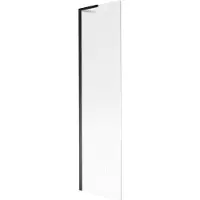 Mexen Next L badwand 1-vleugelig 50 x 150 , strepen, zwart - 895-050-000-03-09-70