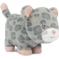 Gund Baby Safari Friends Collection Pluche Luipaard met Bel Sensorisch Speelgoed Knuffeldier voor Baby's en Pasgeborenen Grijs/Roze 7"