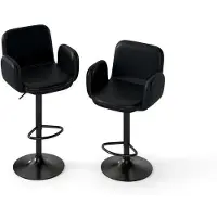 Helloshop26 Barkrukken - - Set van 2 - Hoogte verstelbaar - 360 rotatie - Optimaal comfort