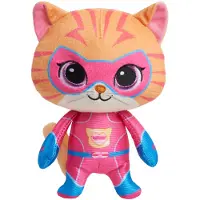 Just Play Disney Junior SuperKitties 7-inch kleine pluche knuffeldier Ginny Kitten kinderspeelgoed voor kinderen vanaf 2 jaar