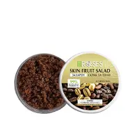Agiva ROSES FRUIT SALADE KOFFIE SCRUB 2 IN 1 - 99% Natuurlijke SUIKER KOFFIE SCRUB voor GEZICHT en LICHAAM voor Elk Huidtype UNISEX 200g