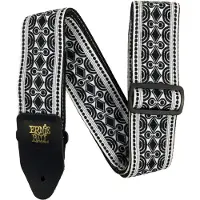 Ernie Ball Jacquard Gitaarband, Beatnik Zwart (P05319), 41" - 72"