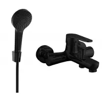 Mexen Kama R05 badkraan met doucheset, zwart - 7253R05-70