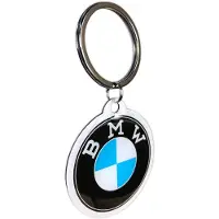 Nostalgic Art Retro Sleutelhanger, 1.6", officieel gelicentieerd product (OLP), BMW - Logo - Cadeau-idee voor autoliefhebbers