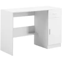 OEM Klein Bureau met Lade--voor Slaapkamer-Eenvoudige Houten Studietafel om te Tekenen-Lezen en Schrijven-Wit