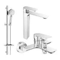 Mexen Alexa DQ40 badset, chroom - 71213DQ40-00