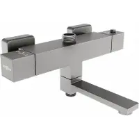 Mexen Cube thermostatische bad-douchekraan, grafiet - 77910-66