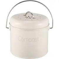 Torribaly Compostbak 3L - Roestvrijstalen keukencompostbak