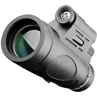 TAUOH 12x50 Monoculair BAK4 Prism Draagbare HD Monoculaire Telescoop Verlichte voor Vogelspotten Wandelen Monoculair, Standaard