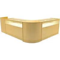 MonsterShop Luna LED Winkel Toonbank Set CM60, TB60 & 2 x B1500 - Esdoorn