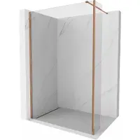 Mexen Kioto douchescherm Walk-in 90 x 40 , transparant, roze goud - 800-090-212-60-00-040