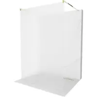 Mexen Kioto vrijstaande douchewand 110 x 200 , matglas 8 mm, goud - 800-110-002-50-30