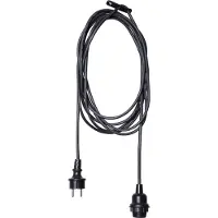 Star Trading Fitting E27 met Ute kabel, 2,5 m, zwart