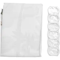 Jojomino Douchegordijn met 12 haken, aquarel botanische bloemen, decoratief bad, moderne badkameraccessoires