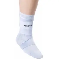 Zamst A1 witte enkelbrace voor sport - ademende sportenkelsteun voor mannen en vrouwen met verstelbare driewegriemen voor matige laterale enkelve