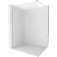 Mexen Kioto douchewand Walk-in 80 x 200 , ijsmat 8 mm, geborsteld nikkel - 800-080-101-97-30