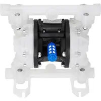 DUOKU Dubbeldiafragma Pneumatische Pomp--7 GPM-100 PSI, Polypropeen, Inlaat- en Uitlaatpoorten 1/2", Pneumatische Besturing