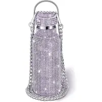 Semoic Diamond roestvrijstalen waterfles, draagbaar, glitter