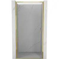 Mexen Exo draaideur douchedeur 90 , transparant, goud - 817-090-000-50-00