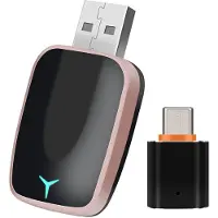 Tlily Draadloze CarPlay Android Auto-Adapter Bedraad Naar Draadloos 2-in-1 Car Ai Box Plug en Toepasbaar voor Conversie