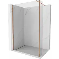Mexen Kioto douchewand Walk-in 100 x 40 , transparant, roze goud - 800-100-212-60-00-040