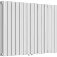 Helloshop26 Design paneelradiator dubbel 1180 watt staal 60 x 90 cm wit 03_0010479