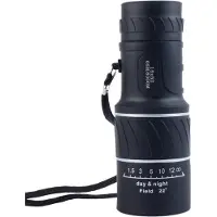 Jehiatek 16X52 Monoculaire Telescoop High-Definition Handheld Optische Zoom Nachtzicht voor Kamperen Buitenactiviteiten
