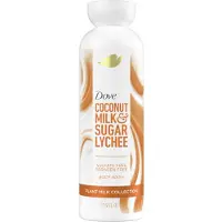 Dove Plant Milk Cleansing Body Wash Coconut & Lychee for Moisturized Skin Gentle Cleanser No Sulfate Cleansers or Parabens 98% Biodegradable 17.5 fl