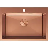 Mexen Solix roestvrijstalen spoelbak met 1 bak 650 x 450 , koper - 6403651000-65