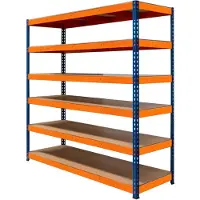 MonsterShop S-Rax 6 Planken Stelling - 180cm x 180cm x 60cm