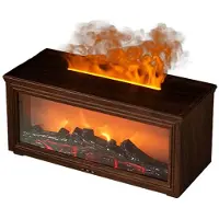 Semoic Aromatherapie Diffuser Simulatie Open Haard met Dynamisch Vlam Effect Kleurrijke Aromatherapie Diffuser voor Thuis & Kantoor B